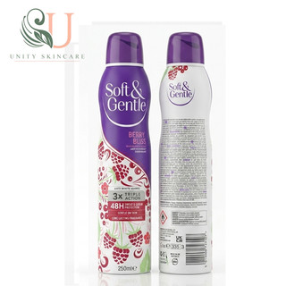اسپری ضد تعریق سافت اند جنتل Soft & Gentle مدل Berry Bliss حجم 250 میل