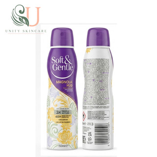 اسپری ضد تعریق سافت اند جنتل Soft & Gentle مدل Magnolia Hug حجم 150 میل