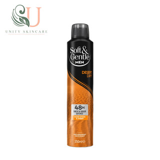 اسپری ضد تعریق سافت اند جنتل Soft & Gentle مدل Desert Dry حجم 250 میل