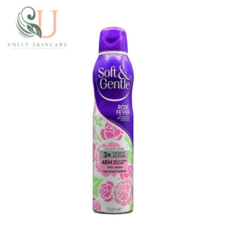 اسپری ضد تعریق سافت اند جنتل Soft & Gentle مدل Rose Fever حجم 250 میل